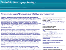 Tablet Screenshot of pediatricneuropsychology.com